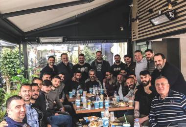 Νίκος Μπουνάκης Πασχαλινή συνάντηση με τους παίκτες του Αθλητικού Ομίλου Αρχάνων ο «Γιούχτας»
