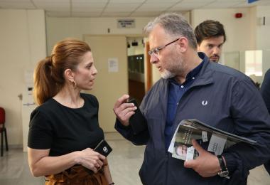 Νίκος Μπουνάκης Επίσκεψη στο ΤΕΙ Κρήτης και τις εγκαταστάσεις του κεντρικού ΙΚΑ στον Εσταυρωμένο